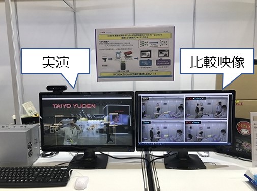 OKIアイディエスのリアルタイム展示（デモ）　写真：右