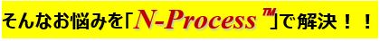 そんなお悩みを「N-Process™」で解決！！